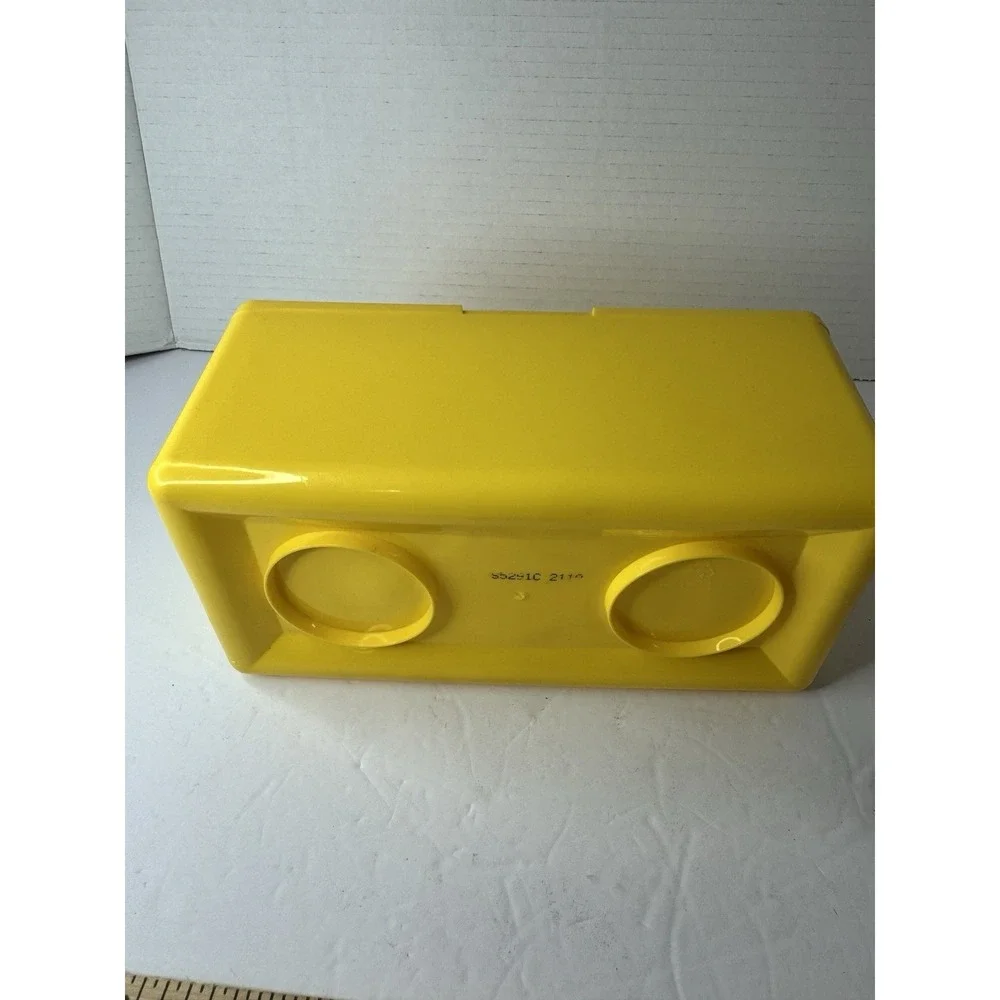CHUBS Stackable Empty Baby Wipe Container Yellow Vintage